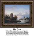 The Ferry, Fine Art Counted Cross Stitch Pattern, Waterscapes Counted Cross Stitch Pattern