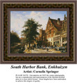 South Harbor Bank, Enkhuizen, Architecture Counted Cross Stitch Pattern, Fine Art Counted Cross Stitch Pattern