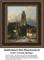 Zaltbommel Sint-Maartenskerk, Architecture Counted Cross Stitch Pattern, Fine Art Counted Cross Stitch Pattern