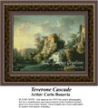 Teverone Cascade, Fine Art Counted Cross Stitch Pattern, Alluring Landscapes Counted Cross Stitch Pattern