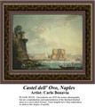 Castel dell' Ovo, Naples, Waterscapes Counted Cross Stitch Pattern, Fine Art Counted Cross Stitch Pattern