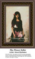 The Flower Seller, Fine Art Counted Cross Stitch Pattern, Women Counted Cross Stitch Pattern