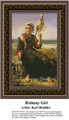 Brittany Girl, Fine Art Counted Cross Stitch Pattern, Children Counted Cross Stitch Pattern