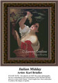 Italian Midday, Fine Art Counted Cross Stitch Pattern, Women Counted Cross Stitch Pattern