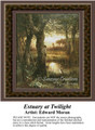 Estuary at Twilight, Fine Art Counted Cross Stitch Pattern, Alluring Landscapes Counted Cross Stitch Pattern