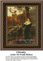 Chivalry, Fine Art Counted Cross Stitch Pattern, Romance Counted Cross Stitch Pattern