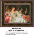 An Offering, Fine Art Counted Cross Stitch Pattern, Social Counted Cross Stitch Pattern, Romance Counted Cross Stitch Pattern