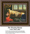 The Sleeping Beauty, Fine Art Counted Cross Stitch Pattern, Women Counted Cross Stitch Pattern