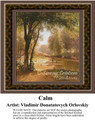 Calm, Fine Art Counted Cross Stitch Pattern, Alluring Landscapes Counted Cross Stitch Pattern