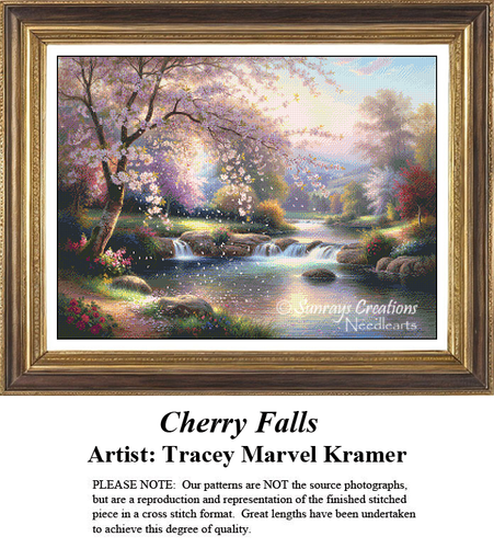 Cherry Falls, AL-58 cross stitch pattern
