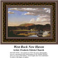 West Rock New Haven, Fine Art Counted Cross Stitch Pattern, Alluring Landscapes Counted Cross Stitch Patterns