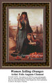 Women Selling Water & Oranges on the Road to Heliopolis, Fine Art Counted Cross Stitch Pattern, Women Counted Cross Stitch Pattern