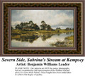 Severn Side, Sabrina's Stream at Kempsey, Fine Art Counted Cross Stitch Pattern, Waterscapes Counted Cross Stitch Pattern