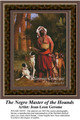 The Negro Master of the Hounds, Fine Art Counted Cross Stitch Pattern