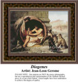 Diogenes, Fine Art Counted Cross Stitch Pattern, Men Counted Cross Stitch Pattern