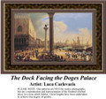 The Dock Facing the Doges Palace, Architecture Counted Cross Stitch Pattern, Fine Art Counted Cross Stitch Pattern