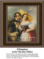 Flirtation, Fine Art Counted Cross Stitch Pattern