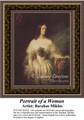 Portrait of a Woman, Fine Art Counted Cross Stitch Pattern, Women Counted Cross Stitch Pattern