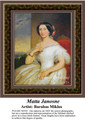 Matta Janosne, Fine Art Counted Cross Stitch Pattern, Women Counted Cross Stitch Pattern