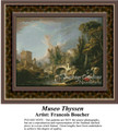 Museo Thyssen, Fine Art Counted Cross Stitch Pattern, Alluring Landscapes Counted Cross Stitch Pattern