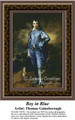 Boy in Blue, Fine Art Counted Cross Stitch Pattern, Children Counted Cross Stitch Pattern