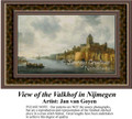 View of the Valkhof in Nijmegen, Architecture Counted Cross Stitch Pattern, Fine Art Counted Cross Stitch Pattern