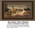 Bacchante with a Panther, Fine Art Counted Cross Stitch Pattern