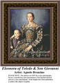 Eleonora of Toledo & Son Giovanni, Fine Art Counted Cross Stitch Pattern, Family Counted Cross Stitch Pattern