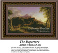 The Departure, Fine Art Counted Cross Stitch Pattern, Alluring Landscapes Counted Cross Stitch Pattern