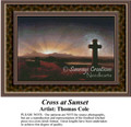 Cross at Sunset, Fine Art Counted Cross Stitch Pattern