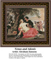 Venus and Adonis, Fine Art Counted Cross Stitch Pattern, Romance Counted Cross Stitch Pattern