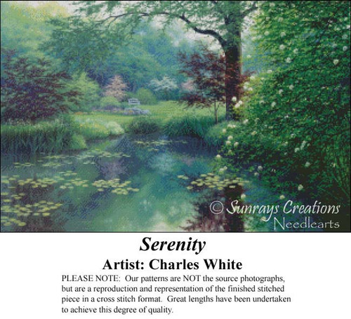 Serenity, CW-15 cross stitch pattern