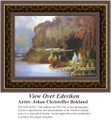 View Over Edsviken, Waterscapes Counted Cross Stitch Pattern, Fine Art Counted Cross Stitch Pattern