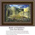 Battle of Gladiators, Famous Battles Counted Cross Stitch Pattern, Fine Art Counted Cross Stitch Pattern