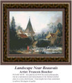 Landscape Near Beauvais, Fine Art Counted Cross Stitch Pattern, Alluring Landscapes Counted Cross Stitch Patterns