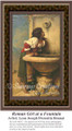 Roman Girl at a Fountain, Fine Art Counted Cross Stitch Pattern, Children Counted Cross Stitch Pattern