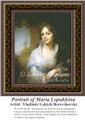 Portrait of Maria Lopukhina, Fine Art Counted Cross Stitch Pattern, Women Counted Cross Stitch Pattern