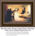 Blessing of the Young Couple Before Marriage, Fine Art Counted Cross Stitch Pattern, Romance Counted Cross Stitch Pattern