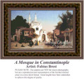 A Mosque in Constantinople, Architecture Counted Cross Stitch Pattern, Fine Art Counted Cross Stitch Pattern