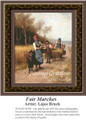 Fine Art Cross Stitch Pattern | Fair Marches