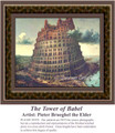 The Tower of Babel, Architecture Counted Cross Stitch Pattern, Fine Art Counted Cross Stitch Pattern