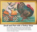 Thanksgiving Cross Stitch | Stroll and Putt With a Turkey Strut