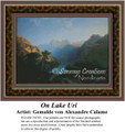 On Lake Uri, Fine Art Counted Cross Stitch Pattern, Waterscapes Counted Cross Stitch Pattern