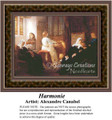 Harmonie, Fine Art Counted Cross Stitch Pattern, Social Counted Cross Stitch Pattern