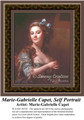 Marie-Gabrielle Capet, Self Portrait, Fine Art Counted Cross Stitch Pattern, Women Counted Cross Stitch Pattern