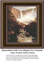 Tequendama Falls Near Bogota New Granada, Fine Art Counted Cross Stitch Pattern, Waterscapes Counted Cross Stitch Pattern