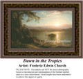 Dawn in the Tropics, Fine Art Counted Cross Stitch Pattern, Waterscapes Cross Stitch Patterns