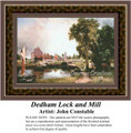 Dedham Lock and Mill, Fine Art Counted Cross Stitch Pattern