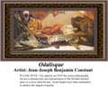 Odalisque, Fine Art Counted Cross Stitch Pattern, Women Counted Cross Stitch Pattern