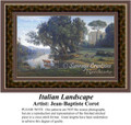 Italian Landscape, Alluring Landscape Cross Stitch Pattern, Fine Art Counted Cross Stitch Pattern